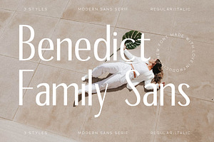 Benedict Family Modern Sans Serif