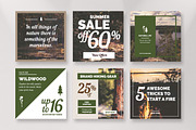 WILDWOOD Instagram Templates Pack, a Social Media Template by Mikko Lemola (Thumbnail 4 of 6)
