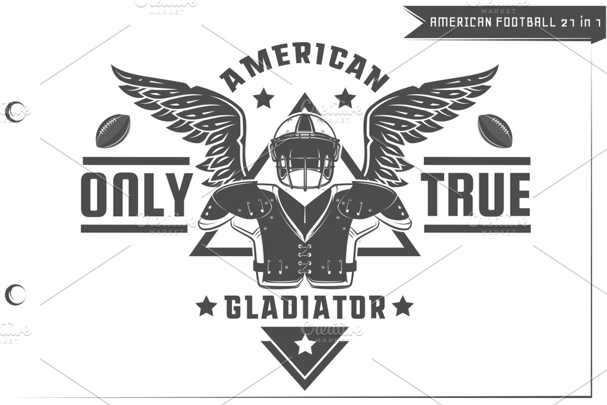 21 in 1 Set of American football, an Icon by Hadanello88 (Photo 3 of 5)