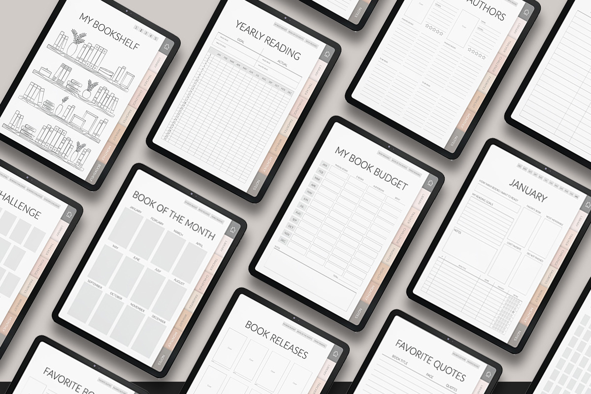 Digital Reading Journal for GoodNote, a Design Template by Planner Maison (Photo 4 of 5)