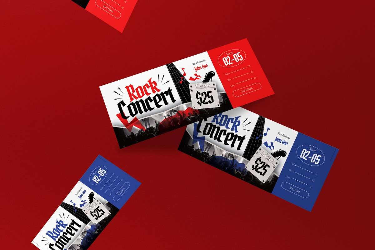Rock Concert Ticket preview 3