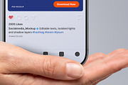 Instagram Post Mockup - Open Palm, an iPhone Mockup by Avelina Studio (Thumbnail 3 of 3)