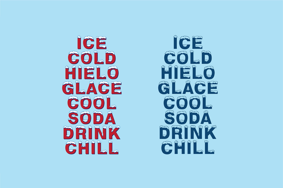 Ice Cold Typeface, a Sans Serif Font by Howlett Design Company (Photo 2 of 10)