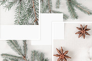 Christmas Square Card Mockup, P05, a Product Mockup by FOXIMIDesign (Thumbnail 2 of 6)