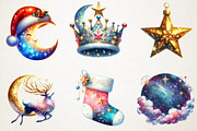 Celestial Christmas Clipart, an Illustration by RobertsArt (Thumbnail 4 of 7)