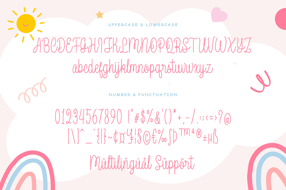 Brigotan | Cute Monoline Fonts, a Handwritten Font by Siwox Studios (Photo 5 of 7)