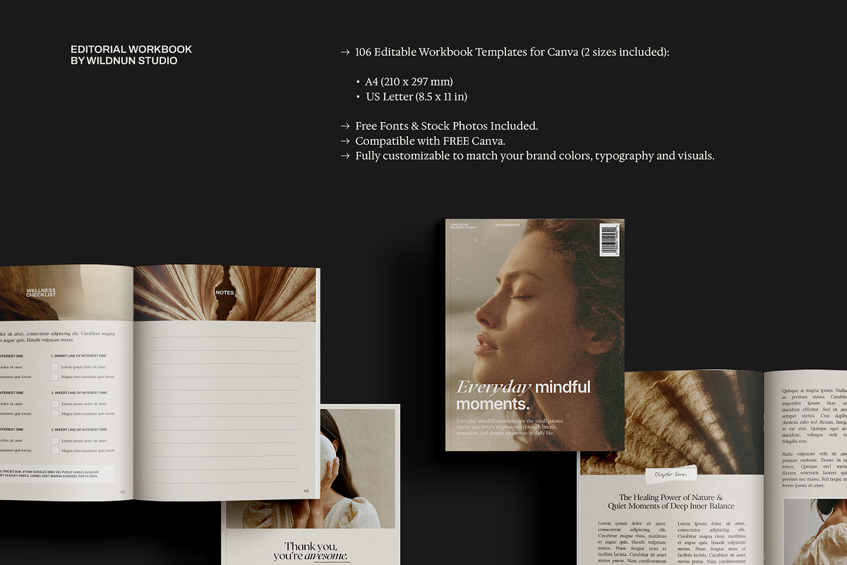 Editorial Workbook Template, a Magazine Template by Wildnun Studio (Photo 2 of 24)