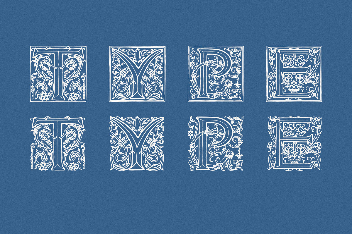 Ornate Vintage Drop Cap Font, a Symbol Font by Century Library (Photo 4 of 5)