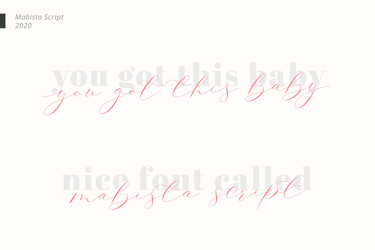 Mabista Script, a Script Font by Stipline Studios (Photo 4 of 8)