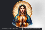 Watercolor Lady of Guadalupe Clipart, a Person Illustration by ThatsDesignArt (Thumbnail 3 of 10)