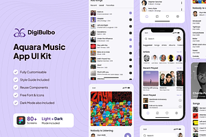 Aquara - Music App UI Kit