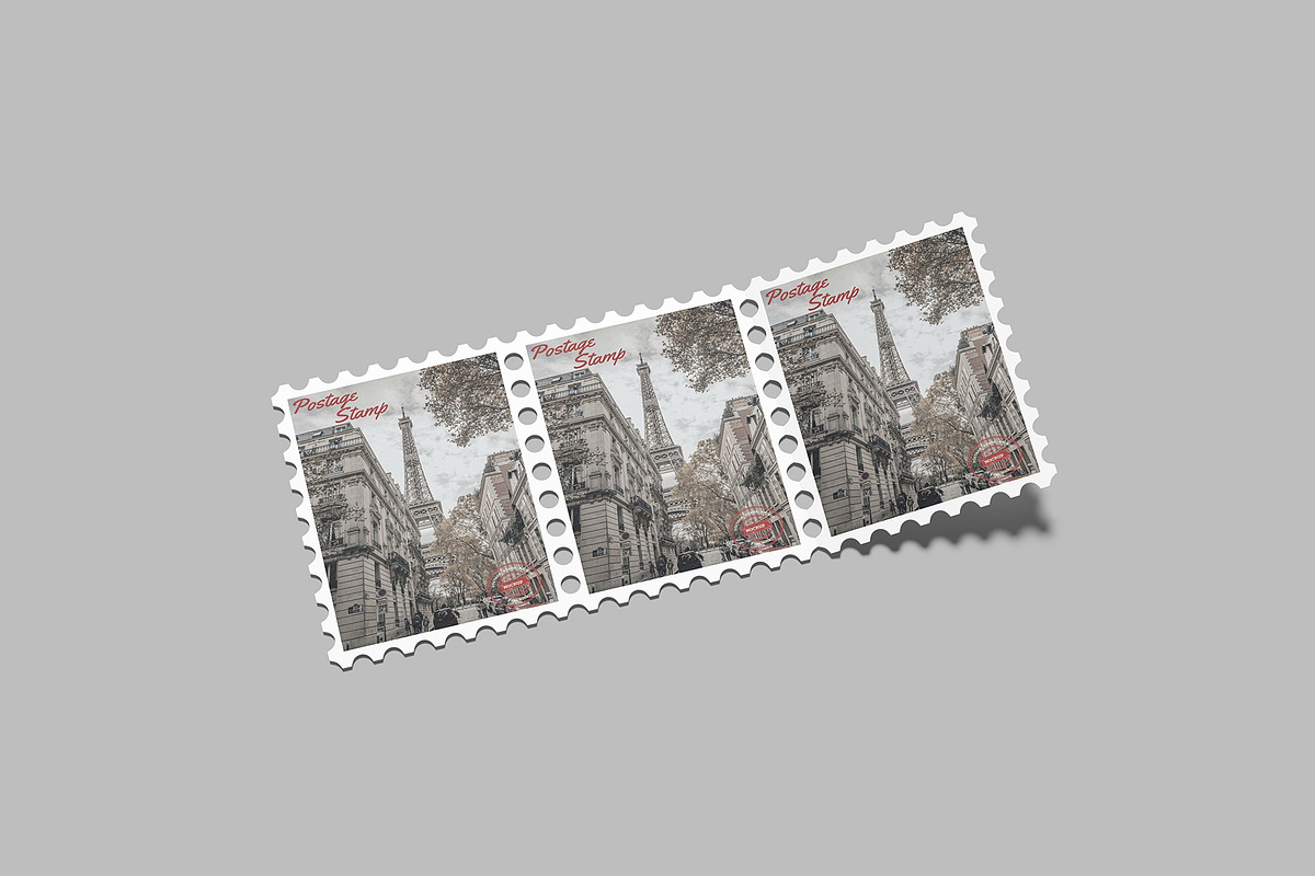 Postage Stamp Mockup, a Stationery Template by Amigos__46 (Photo 8 of 11)