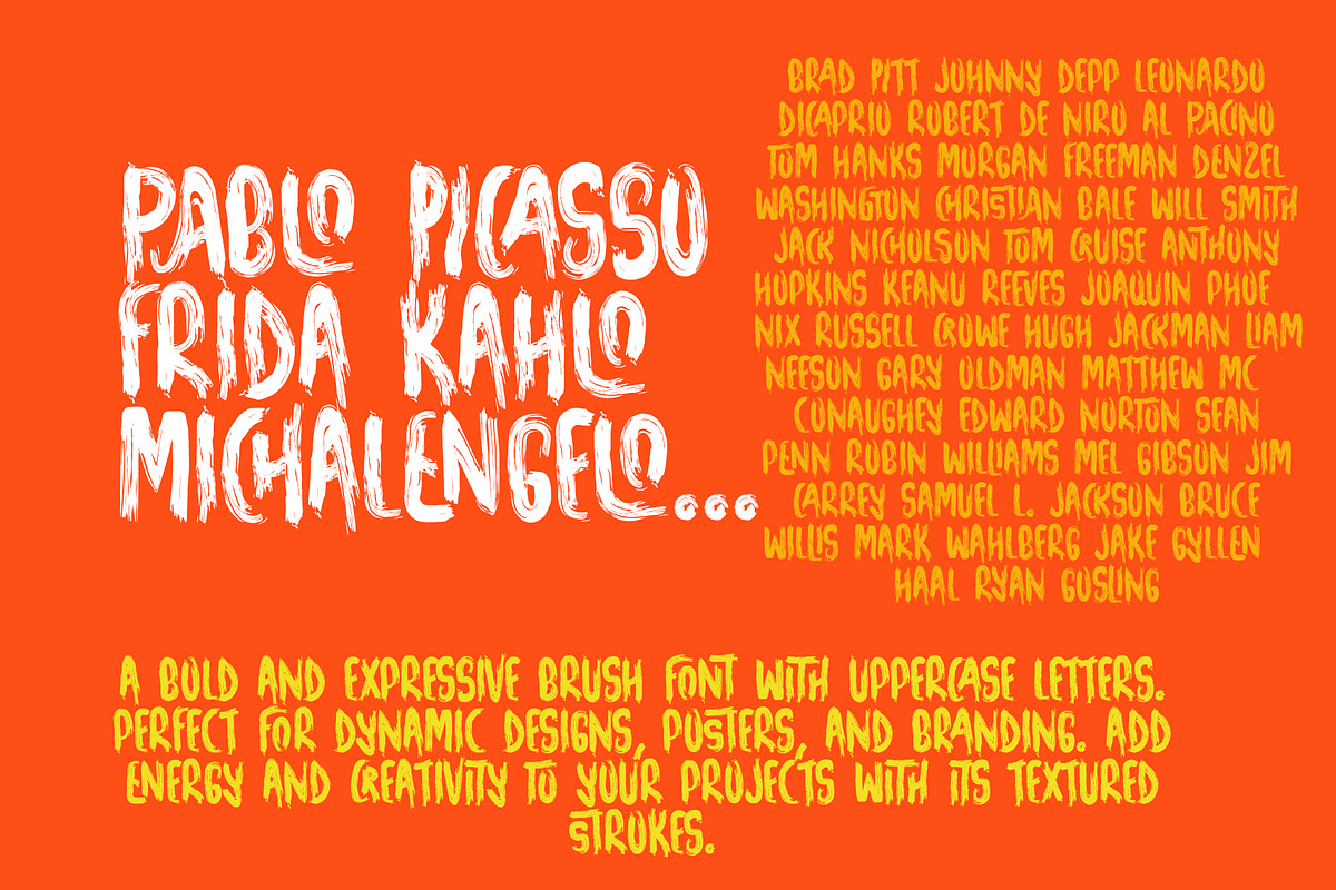 Echo Brush Upper Case Font, a Script Font by akropol (Photo 2 of 4)
