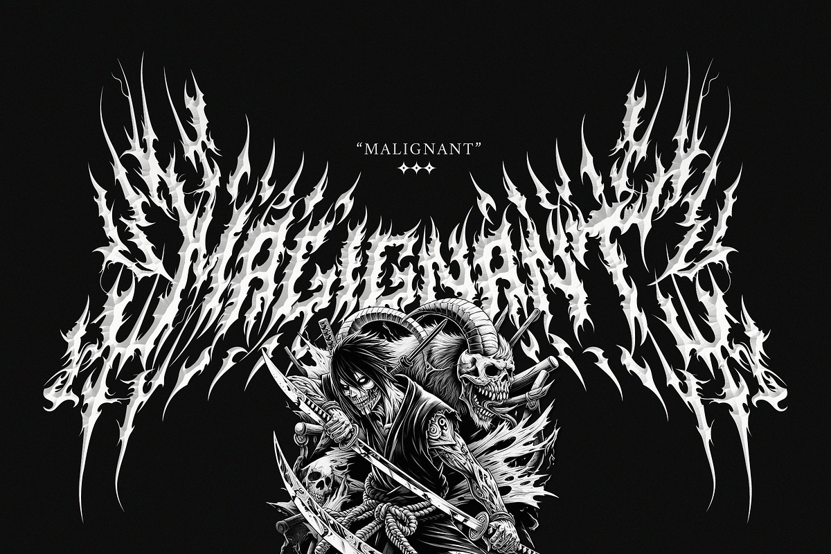 Sunfyre | Brutal Black Metal Font, a Blackletter Font by Ardana Creative (Photo 5 of 11)