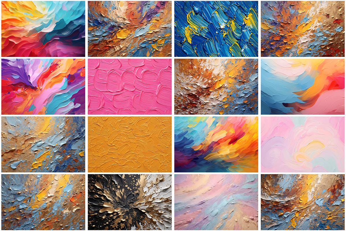 Oil Paint Texture Background, a Texture Graphic by Forhadx5 (Photo 4 of 7)