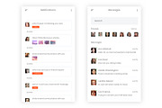 Chatting & Sharing Illustrator App, an UI Kit Template by themelove (Thumbnail 8 of 11)