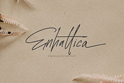 Enhattica Signature Script Font, a Script Font by NTC Graphic (Thumbnail 1 of 9)