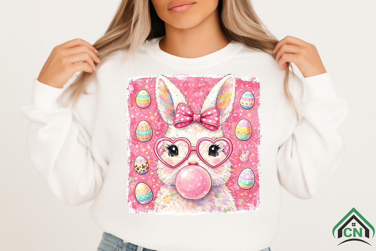 Happy Easter Bunny PNG, an Illustration by Craft Nest (Photo 5 of 6)