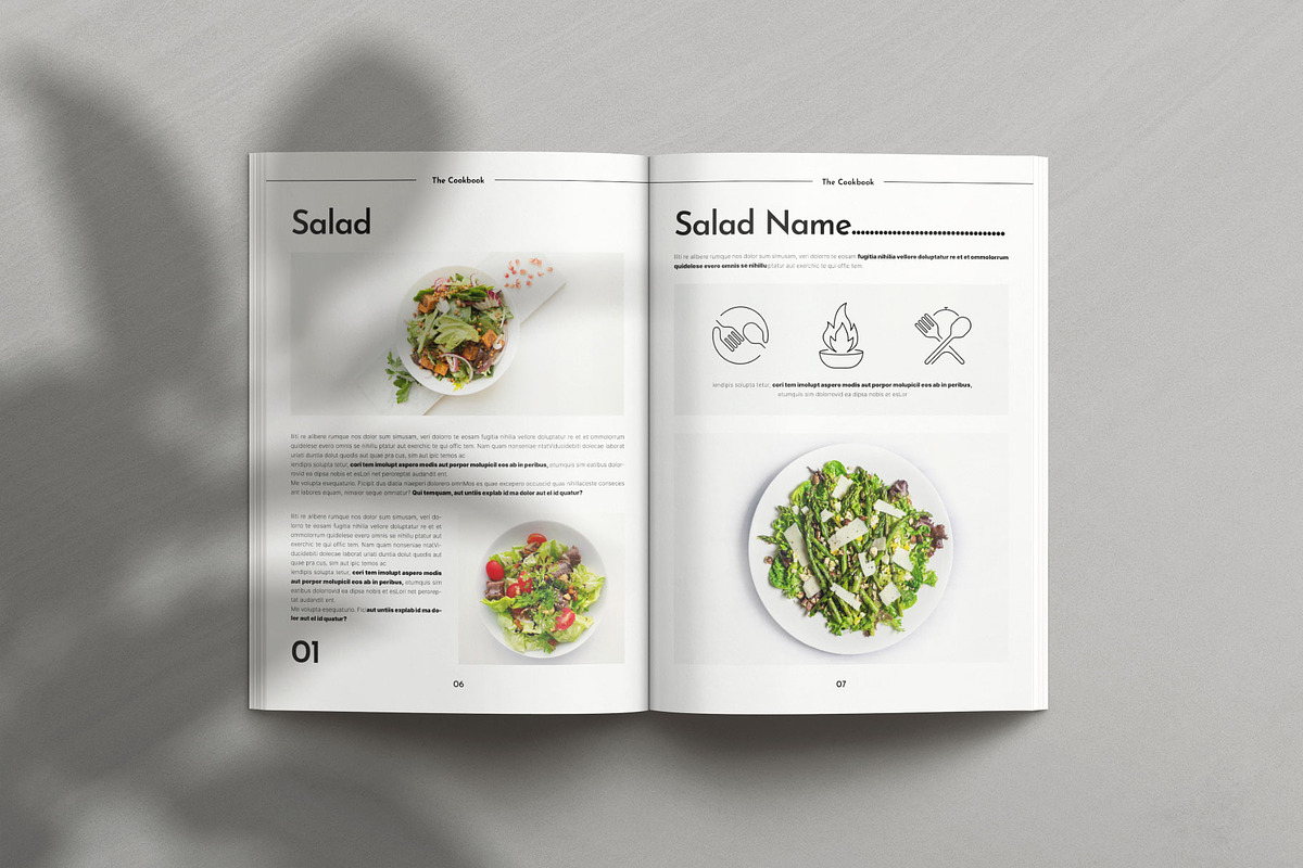 Cookbook Magazine Template, a Magazine Template by Creative-Work (Photo 7 of 8)
