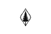 Geometric Pine Tree Emblem Bundle, an Illustration by Creativeshirt (Thumbnail 14 of 31)