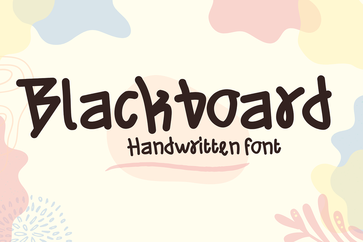 Blackboard, a Handwritten Font by Sirinart (Photo 1 of 5)