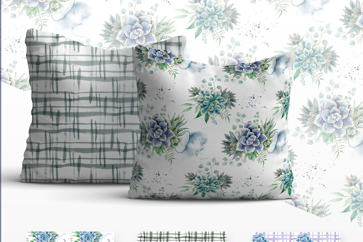 Succulent watercolor clipart, an Illustration by Nebbia (Photo 9 of 10)