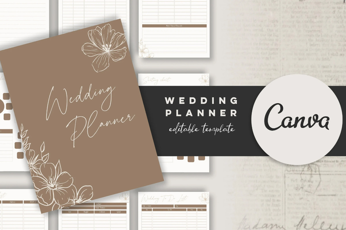 Printable Wedding Planner, a Stationery Template by Design House (Photo 2 of 18)