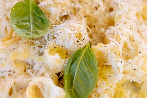 Tagliatelle parmesan dinner meal vegetarian dish, a Food & Drink Photo by Photo Drive Studio