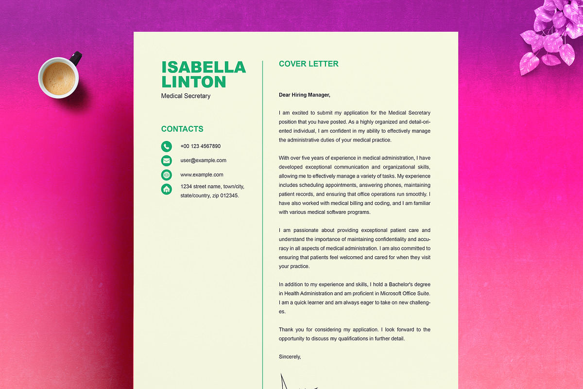 Modern Professional Resume Template, a Resume Template by ResumeInventor (Photo 4 of 7)