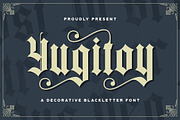Yugitoy - Blackletter Font, a Blackletter Font by StringLabs (Thumbnail 1 of 13)