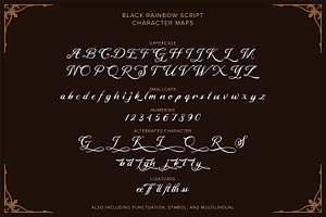 Black Rainbow Font Duo Vintage