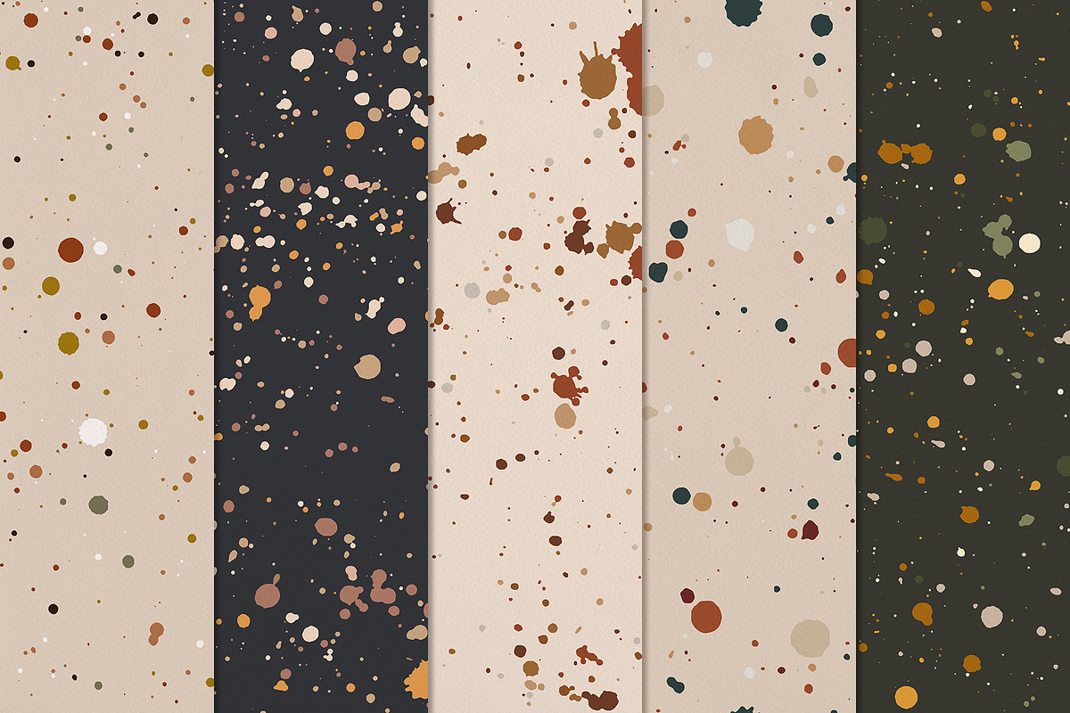 Ink Splatter Patterns Volume 003, a Pattern Graphic by Megs Lang (Photo 10 of 15)