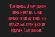 Virus Cursed Halloween Sans Vintage, a Sans Serif Font by Maulana Creative (Thumbnail 5 of 8)