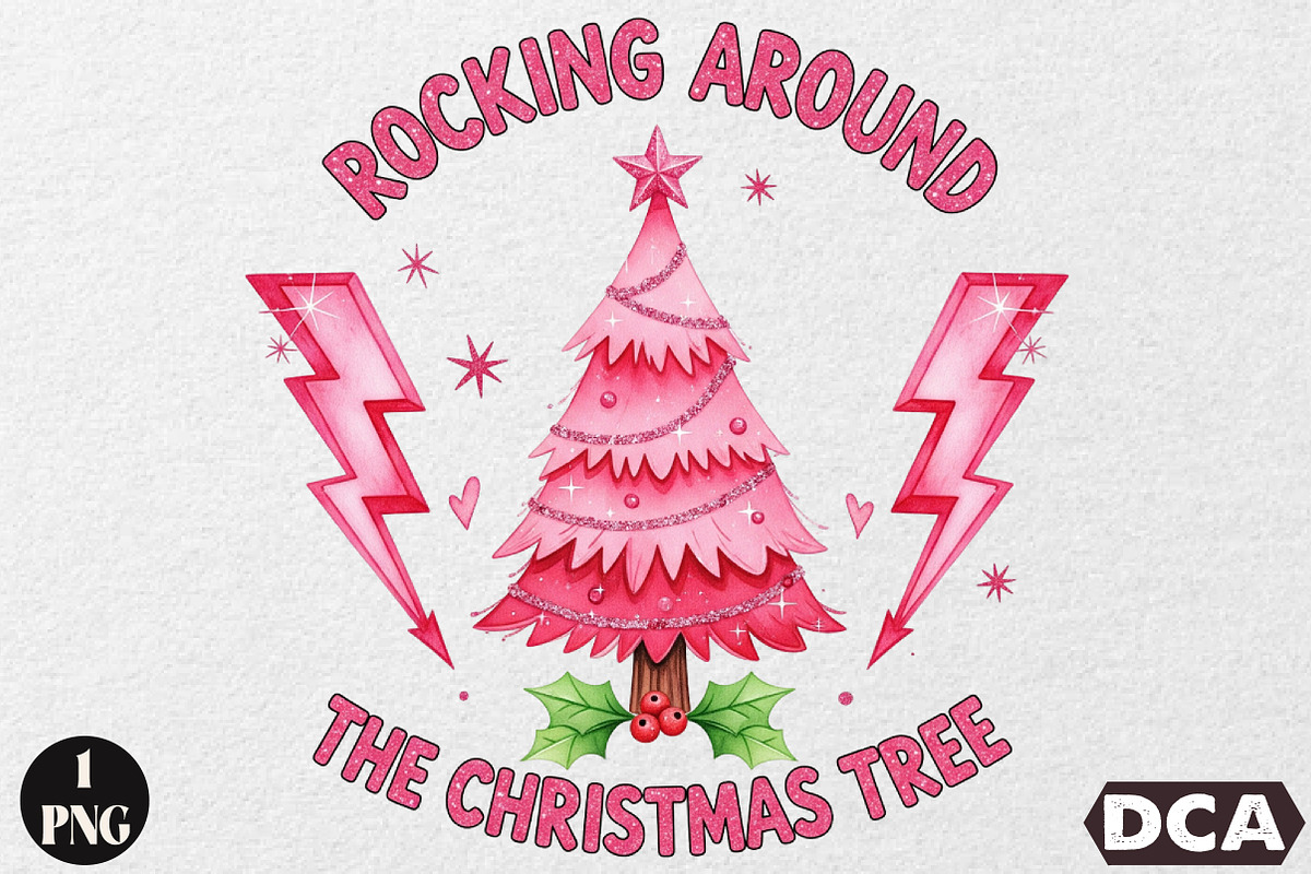 Rocking Around The Christmas Tree, an Illustration by DreamCafeArt (Photo 1 of 6)