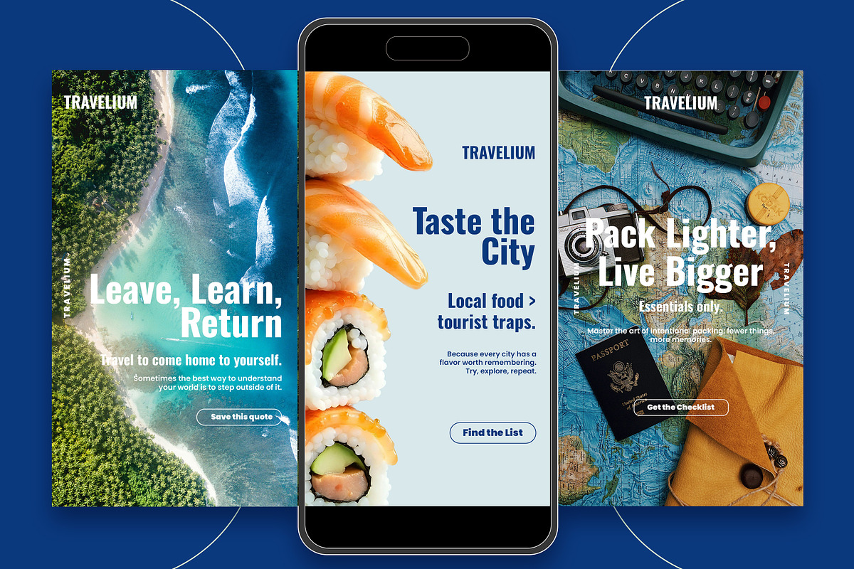 Modern Travel Social Media Kit, a Social Media Template by Nenjo Studio (Photo 4 of 5)