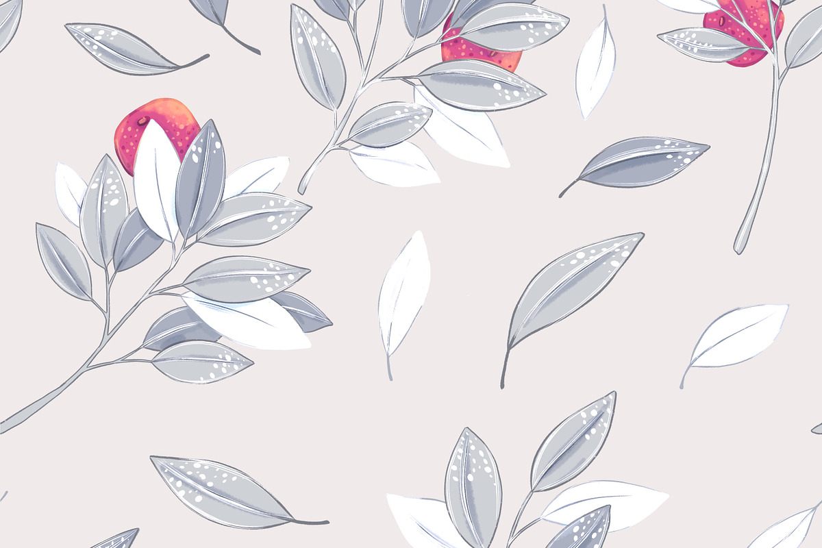 Tangerine Pastel Seamless Patterns, a Pattern Graphic by Marta & Livonka (Photo 14 of 17)