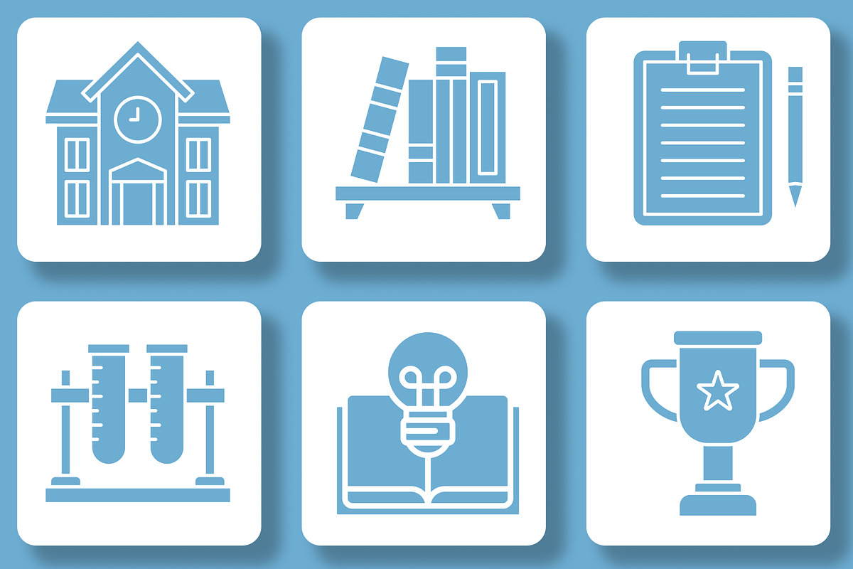 Education Icons Set, an Icon by Tekuni (Photo 9 of 12)