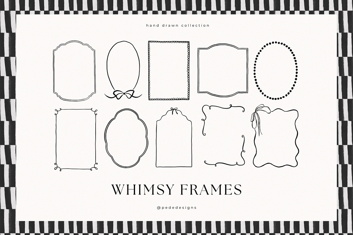 Whimsy Frames, a Decorative Illustration by PeDe Designs (Photo 4 of 9)