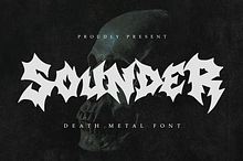 Sounder | Death Metal Font
