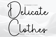 Delicate Clothes, a Handwritten Font by InermediaSTUDIO (Thumbnail 1 of 8)