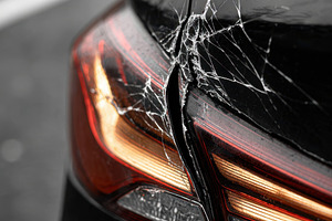 Damaged car tail light close-up, a Transportation Photo by AlyaAnd