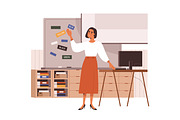 Teachers in school classroom set, an Education Illustration by Good Studio (Thumbnail 3 of 9)