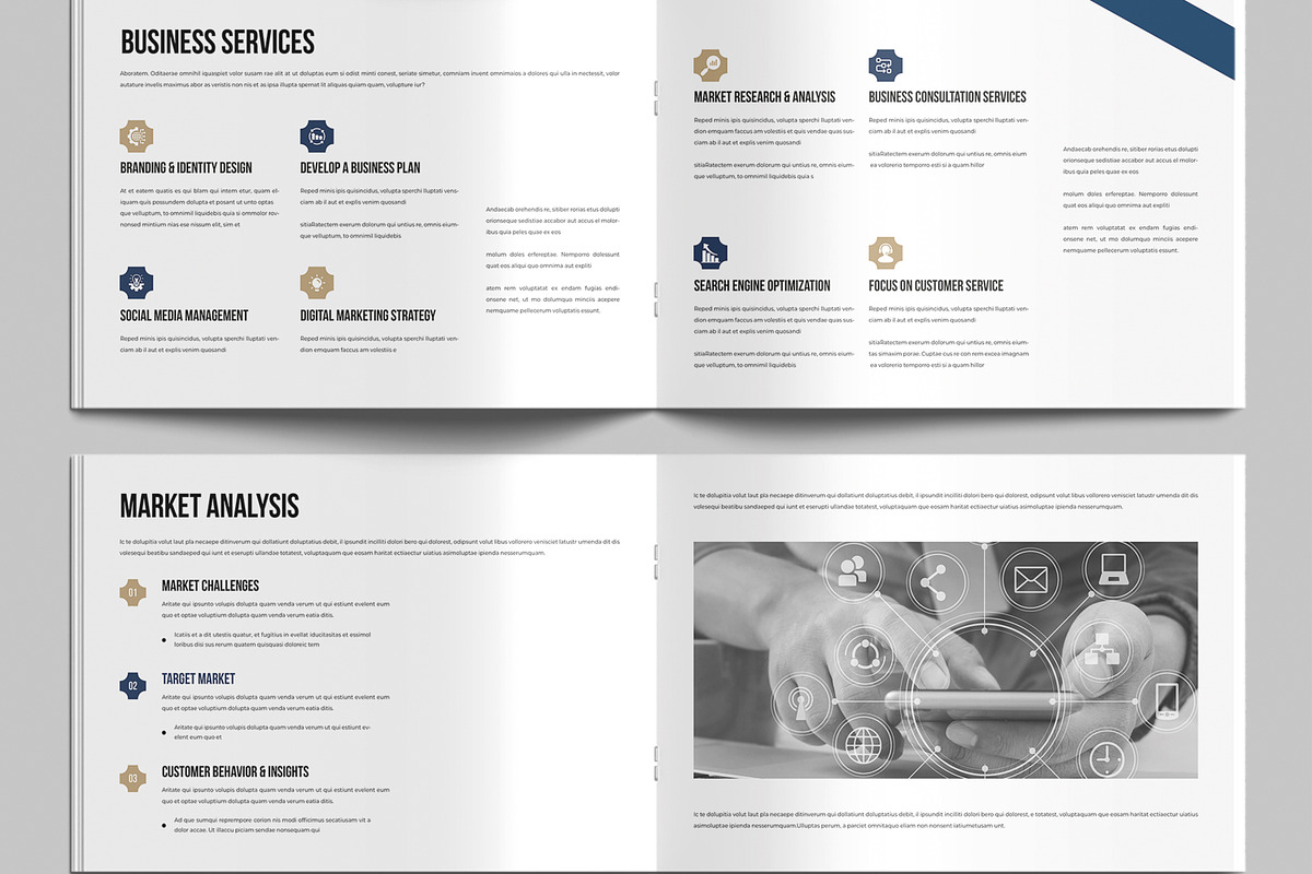Professional Business Plan Landscape, a Brochure Template by MightyDesign (Photo 3 of 9)
