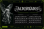 Dark Hermes Typeface, a Blackletter Font by alit design (Thumbnail 11 of 18)