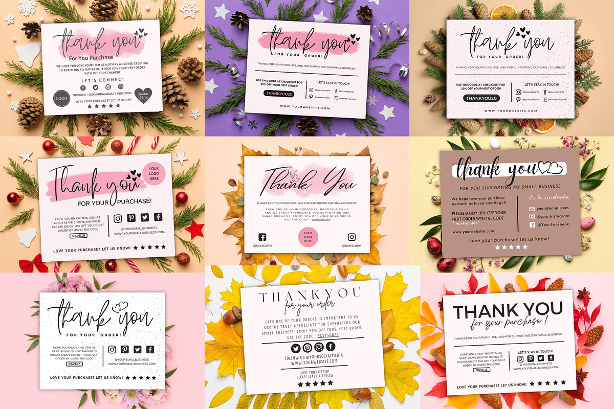 THANK YOU CARD FOR SMALL BUSINESS., a Flyer Template by Oskar Wantopi (Photo 3 of 13)