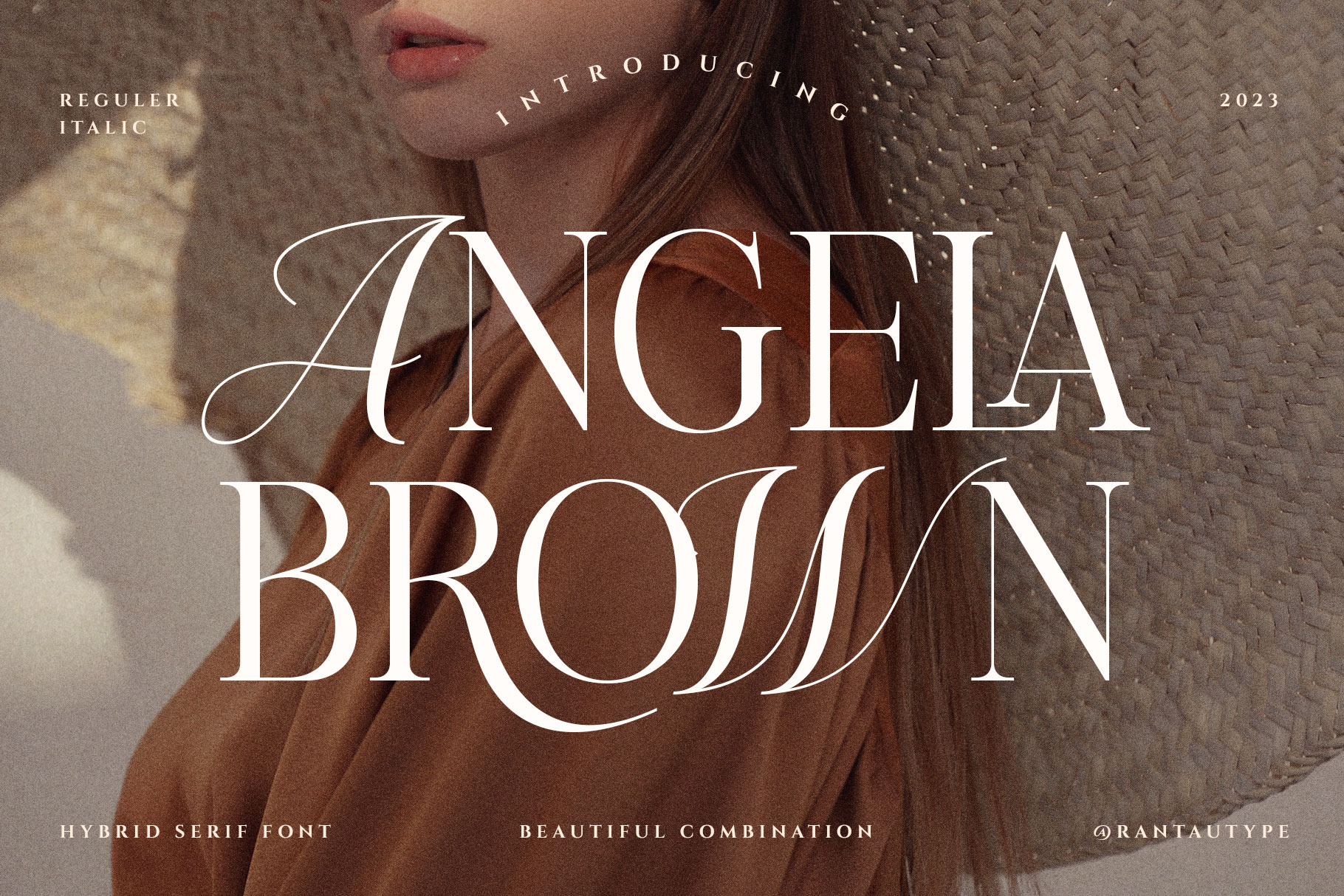 Angela Brown Combination Serif Font, a Serif Font by RantautypeStudio