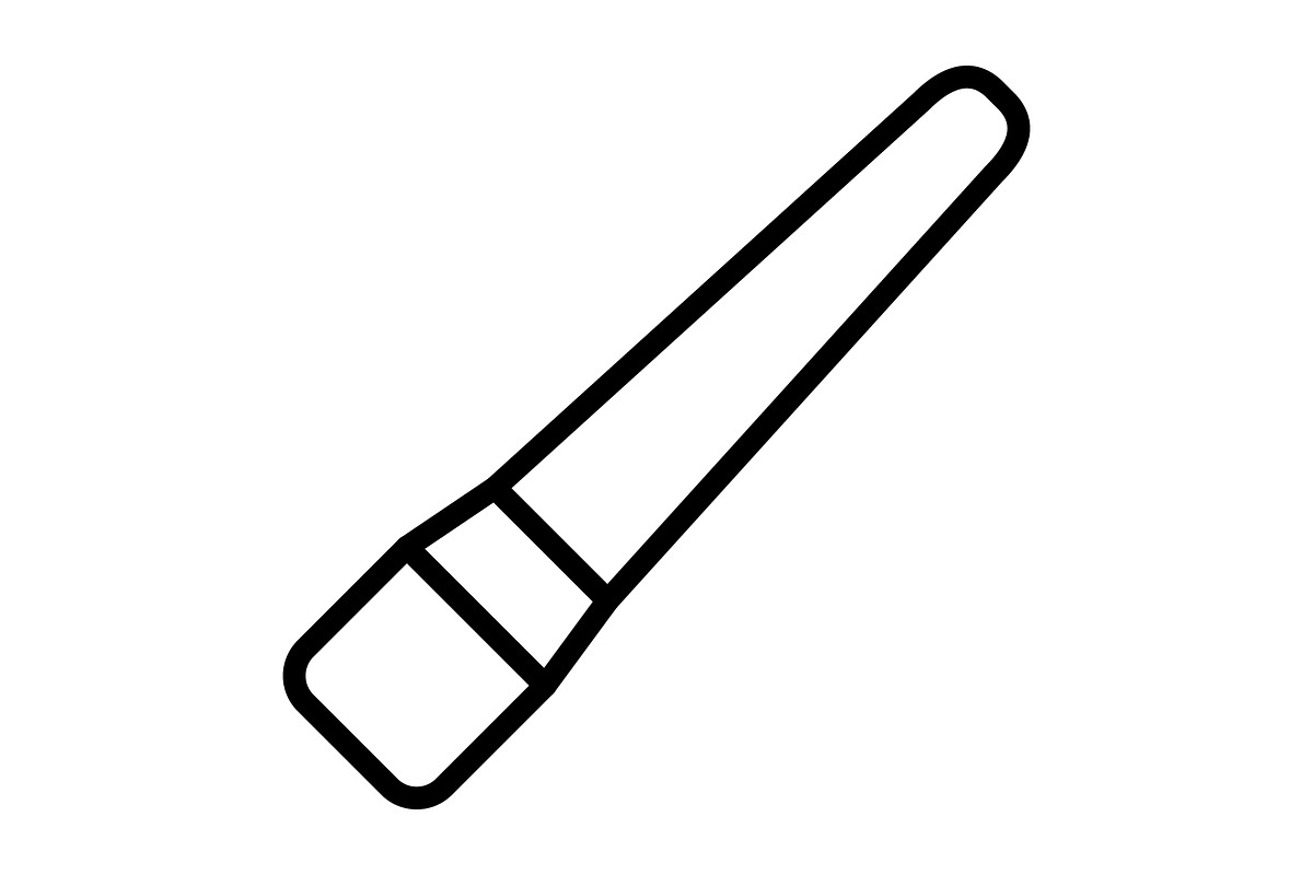 Paintbrush icon, an Outline Icon by Sumberpangan