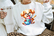Funny Dog and Cat Love Ice Cream Cli, an Illustration by Sublimation Artist (Thumbnail 4 of 6)