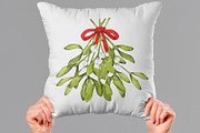 Mistletoe clipart watercolor png set, an Illustration by ARTVracovska (Thumbnail 4 of 5)