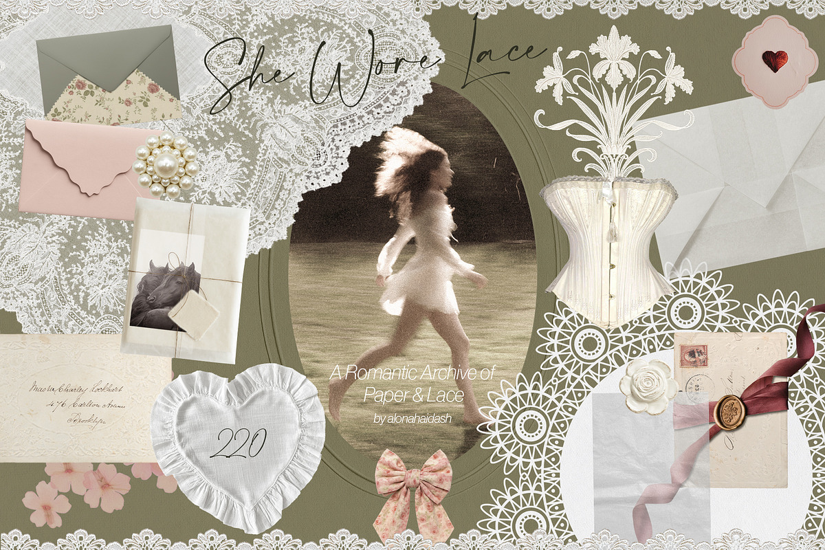 Romantic Archive of Paper & Lace, an Object Graphic by alonahaidash (Photo 1 of 17)